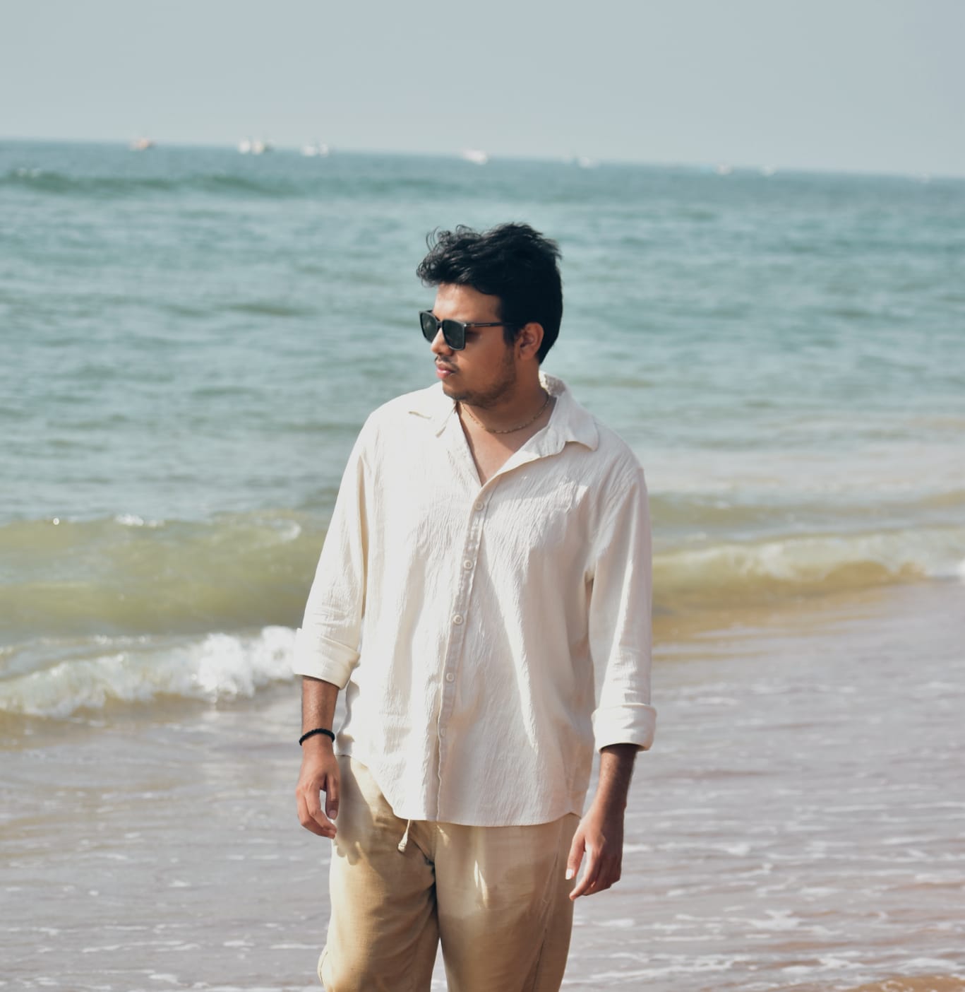 Rohit at the beach