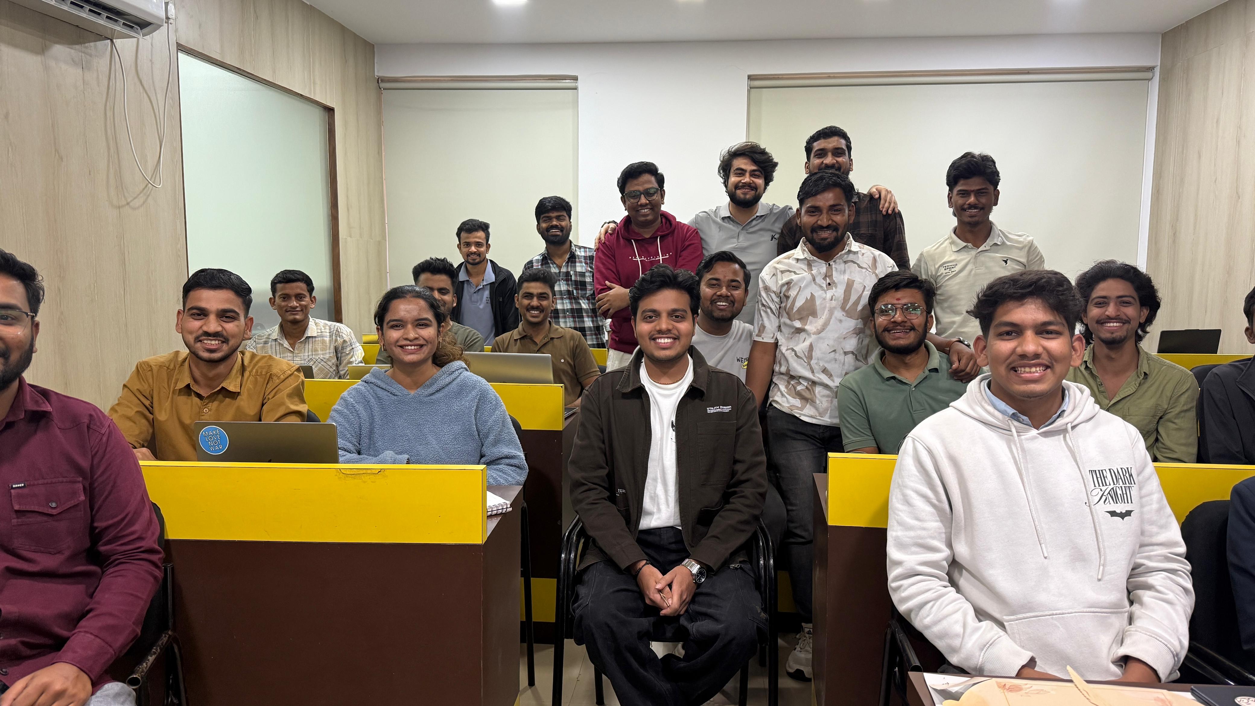 Rohit with his CloudBlitz batch